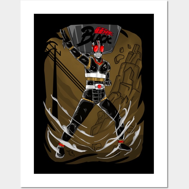 kamen rider black Wall Art by Amartwork